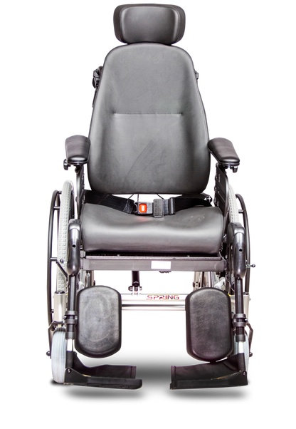 EV Rider Heartway Spring Lightweight Tilt-in-Space Reclining Wheelchair with Elevating Legrests