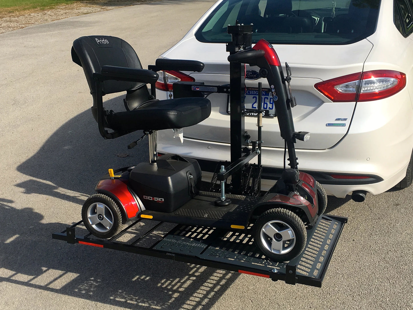 Wheelchair Carrier Hold N' Go Electric Lift Powered Outside Mobility Scooter Carrier